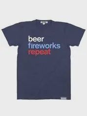 Beer, Fireworks, Repeat T-Shirt