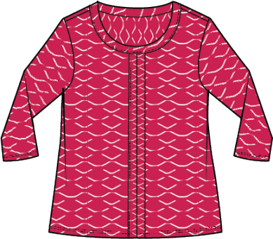 Wiggle Room Seam Front Tee - SALE - MSRP: $85