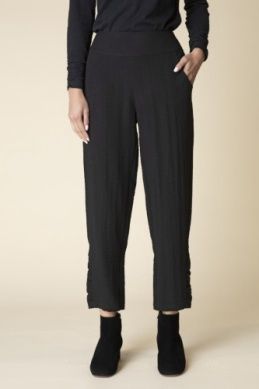 Express Solid Ruche Ankle Pant