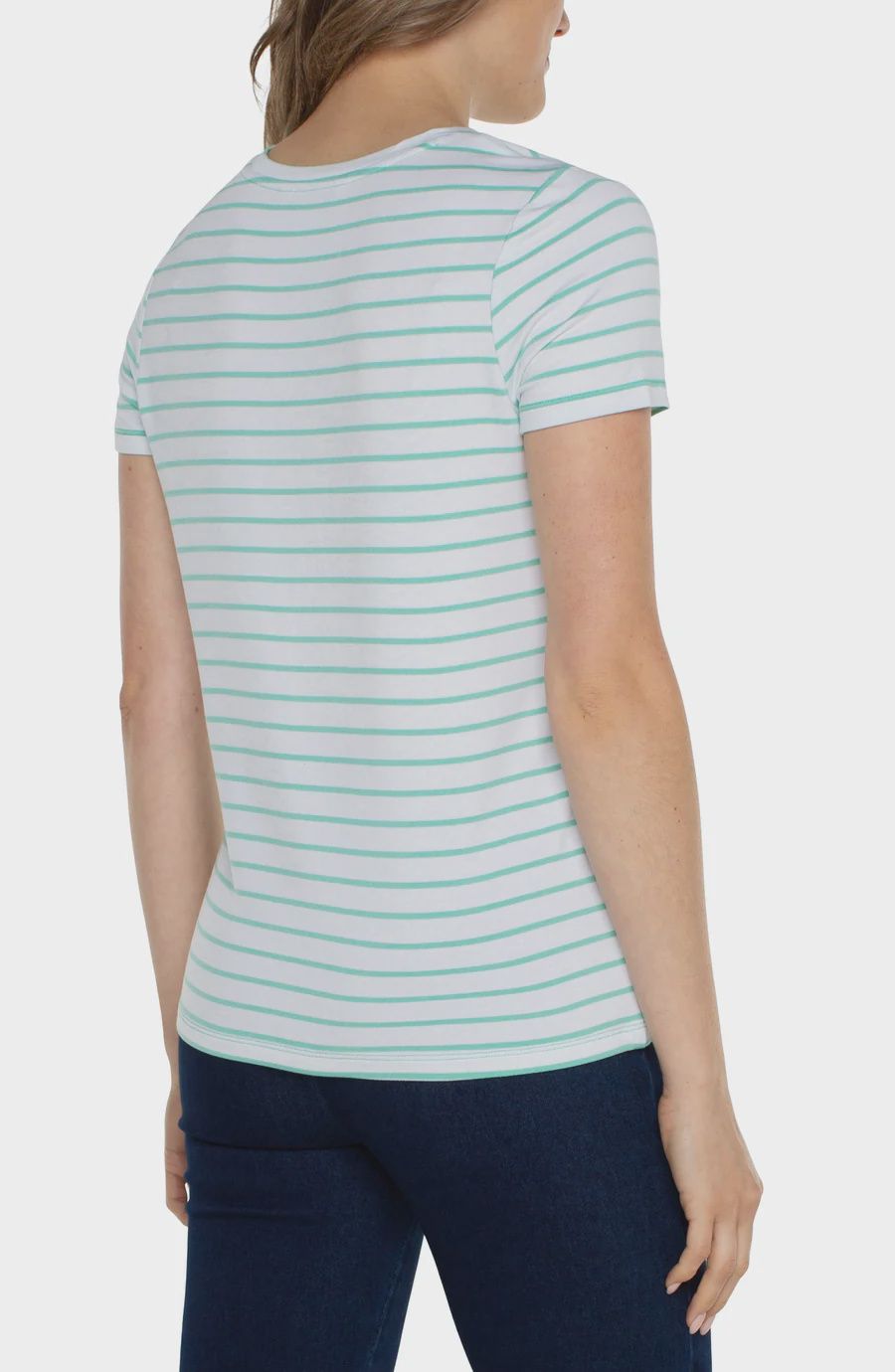 Short Sleeve Crew Neck Classic Knit Tee