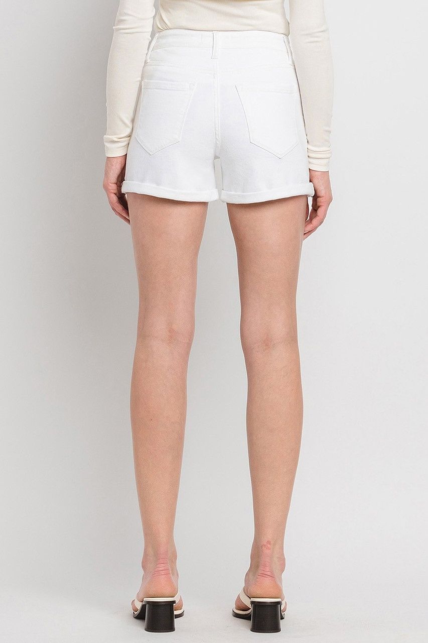 High Rise Double Cuff Regular Shorts