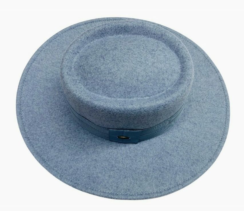 Wide Ribbon Band Vegan Fabric C. C Panama Hat