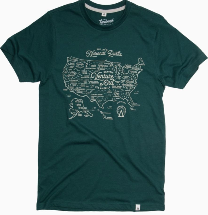 National Parks Map Tee