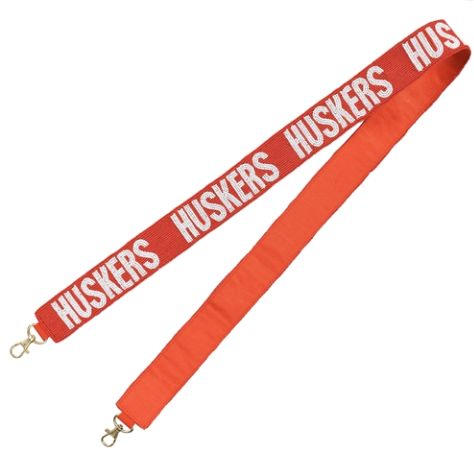 Collegiate Beaded Purse Strap, Type: Nebraska