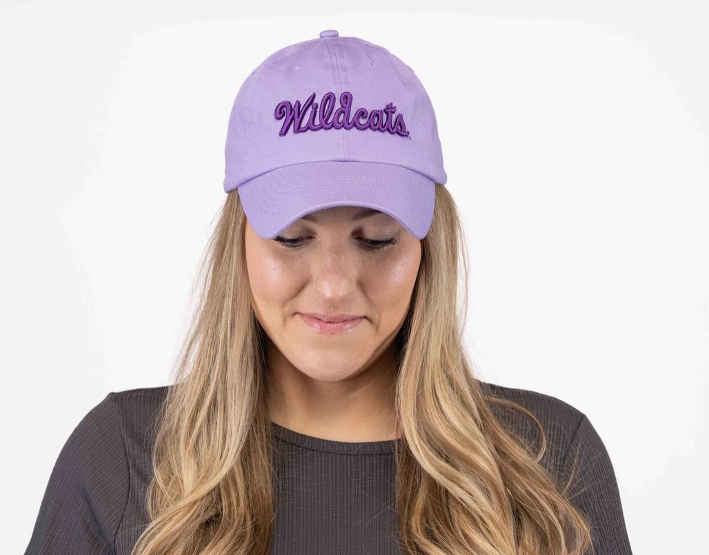 Collegiate Script 3D Ball Cap, Type: Wildcats