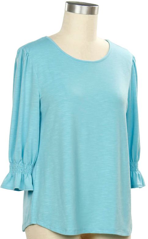 Dakota Solid 3/4 Slv Top