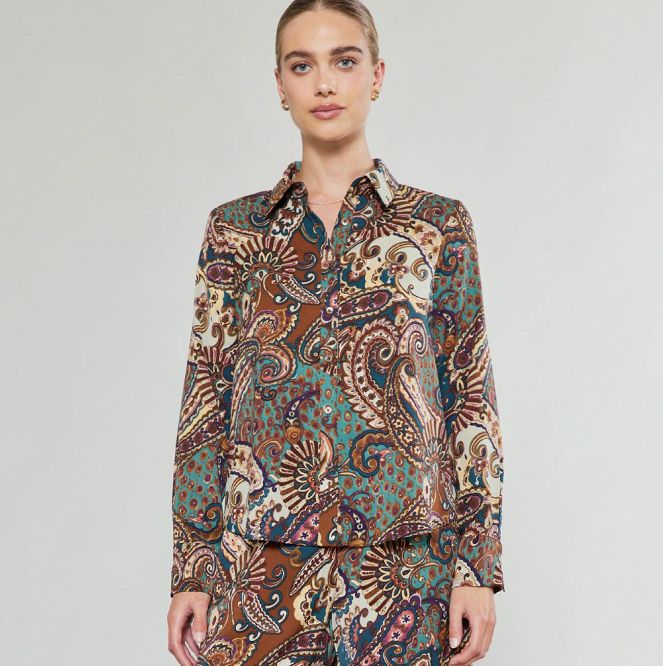 Amaze Me Button Down Top