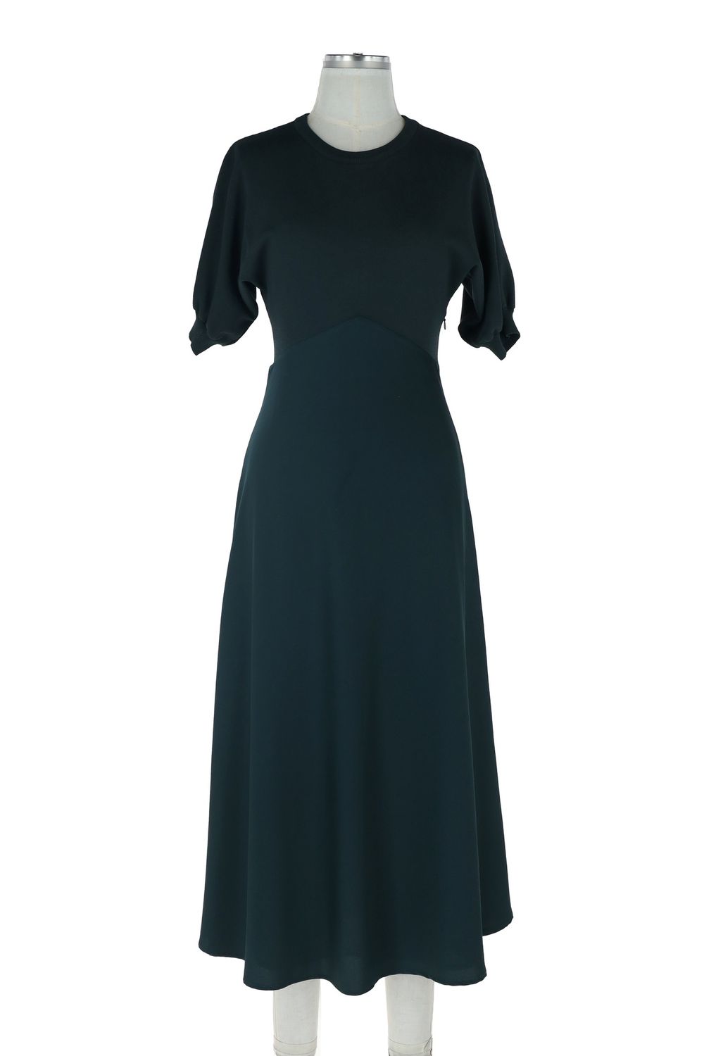 3/4 Sleeve Mixed Media Dress