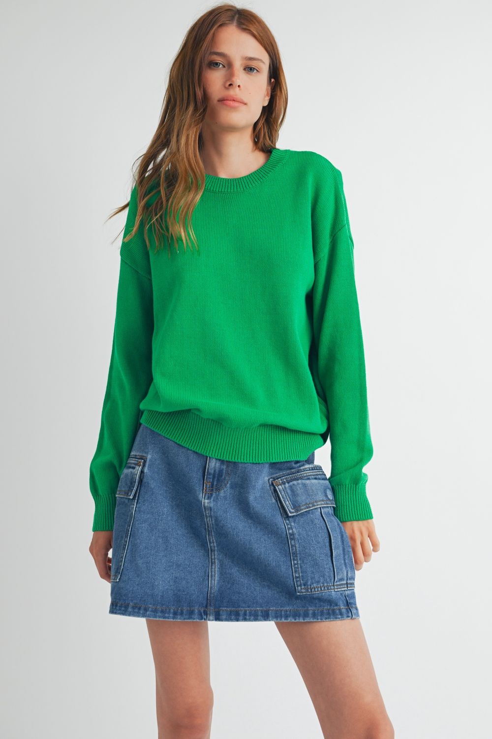Drop Shoulder Lightweight Sweater
