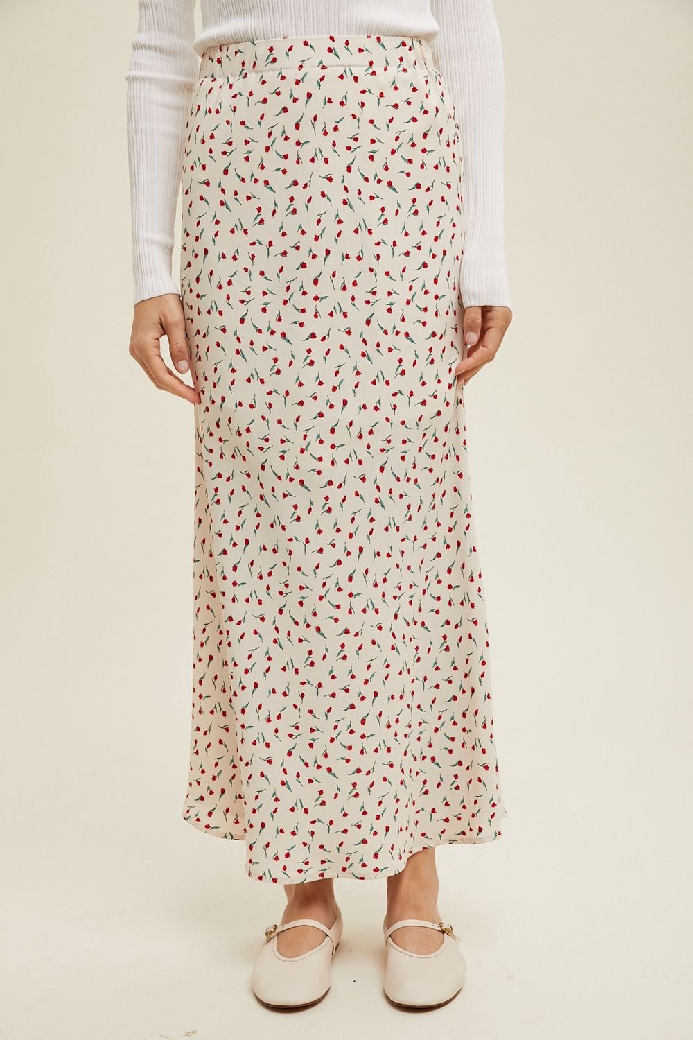 Floral Maxi Pencil Skirt