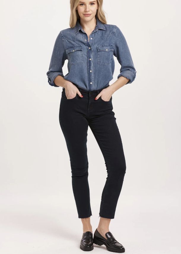 Blaire Mid Rise Slim Straight