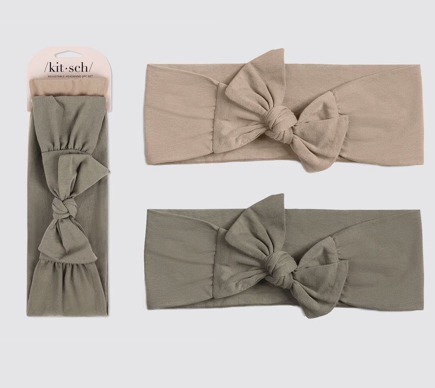 Cotton Adjustable 2 Pc Headbands