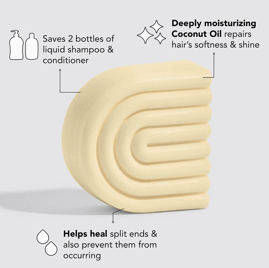 Coconut Oil Repair Conditioner Bar/Mask For Dry Damaged Hair