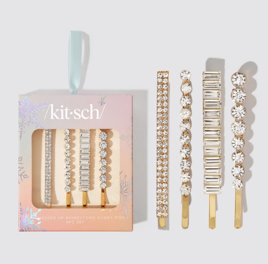 All Dressed Up Rhinestone Bobby Pins 4pc Set