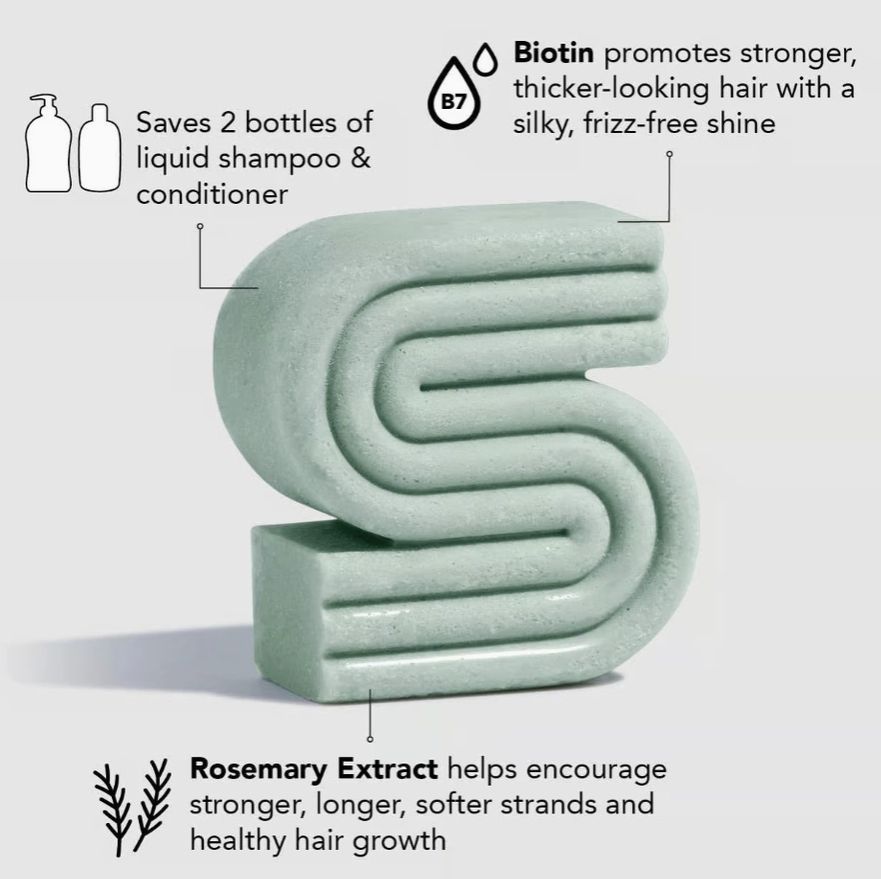 Rosemary &amp; Biotin Volumizing Solid Shampoo