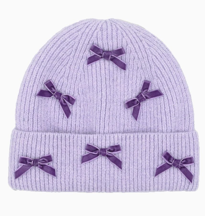 Mini Velvet Bow Cuff C.C Beanie