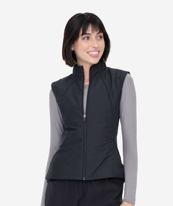 Fitted Mock Neck Active Vest