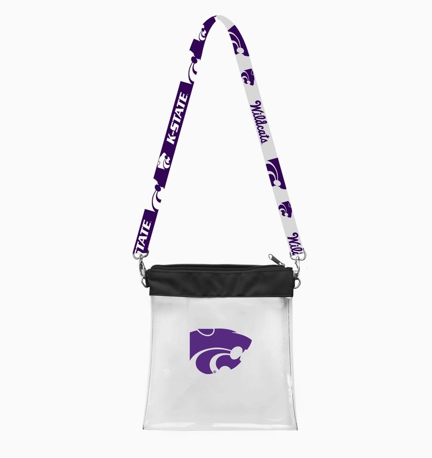 NCAA Kansas State Wildcats Clear Pattern Strap Bag