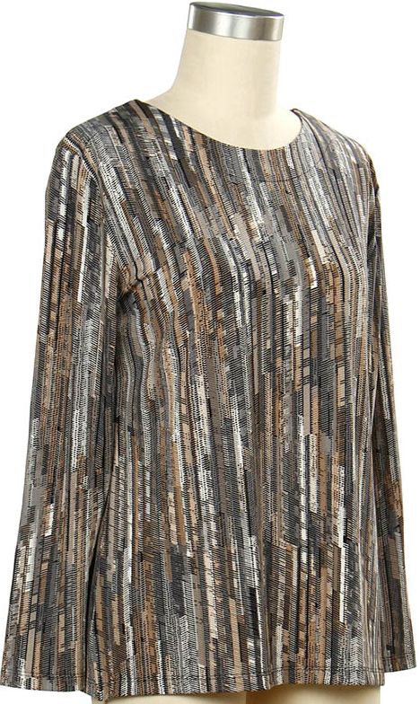 Soft Focus Stripe Print Top