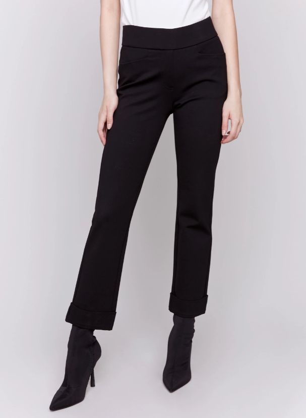 Cuffed Ponte Pants