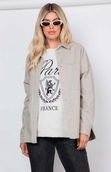 Timeless Oversized Denim Shacket