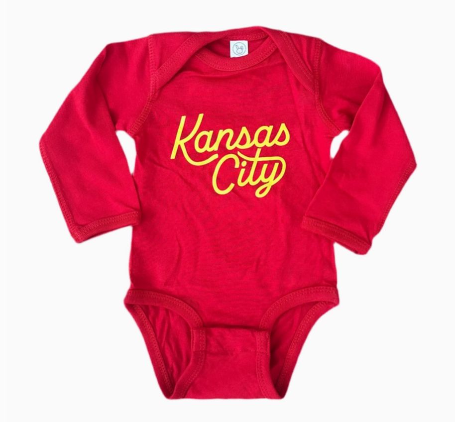 Kansas City Script Onesie