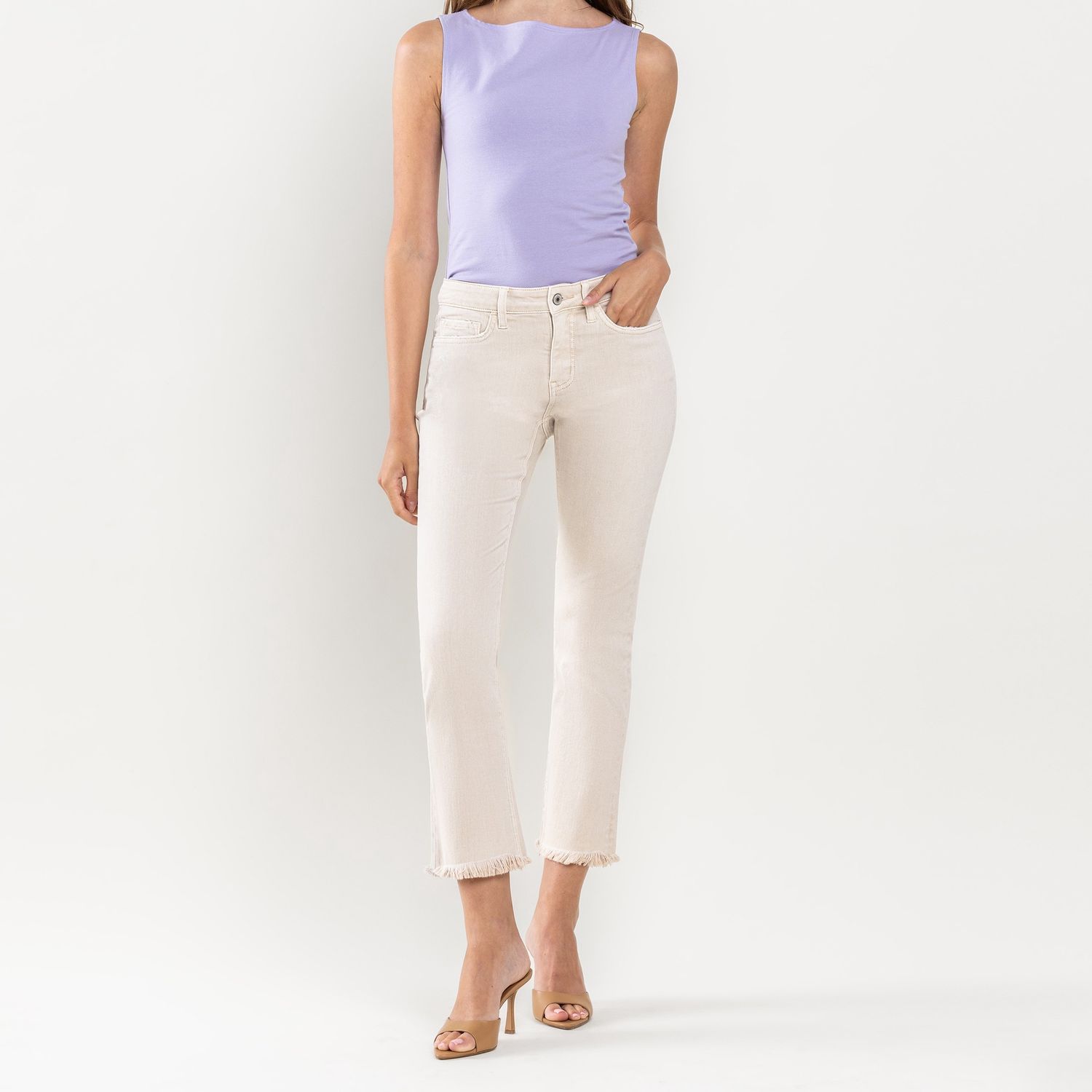 Melissa:  Mid Rise Straight Crop