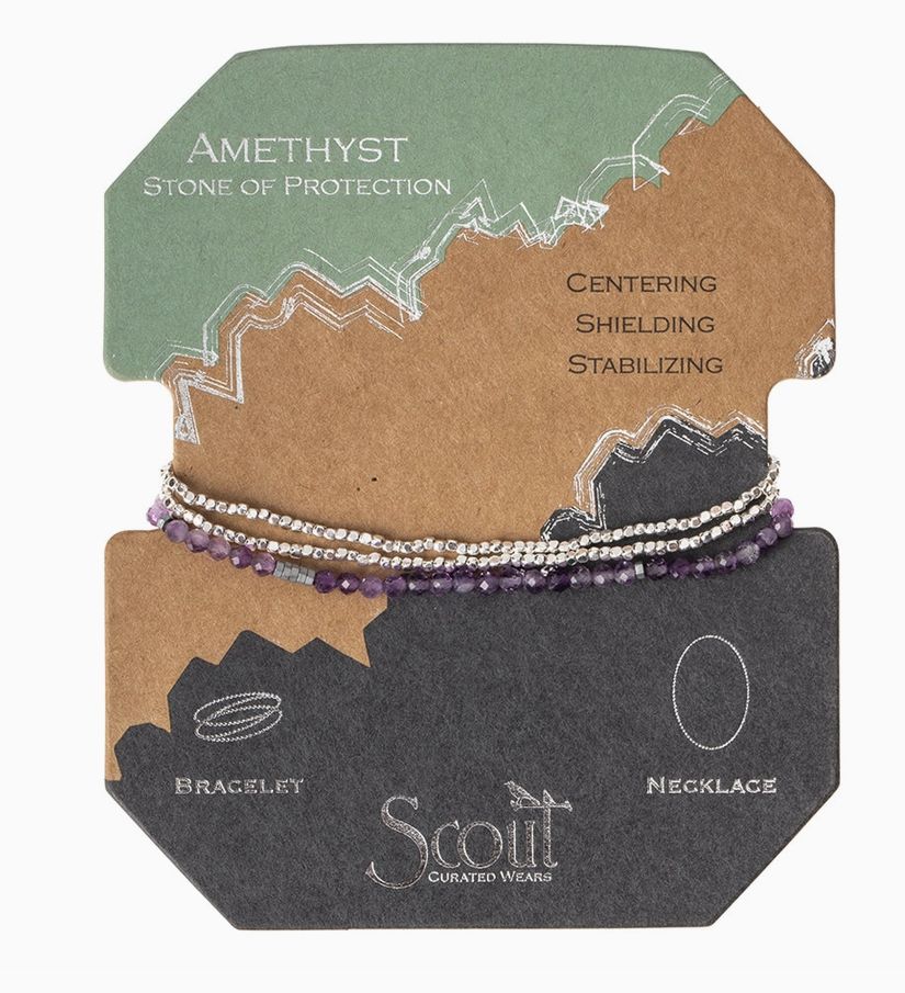 Delicate Stone Wrap Necklace/Bracelet