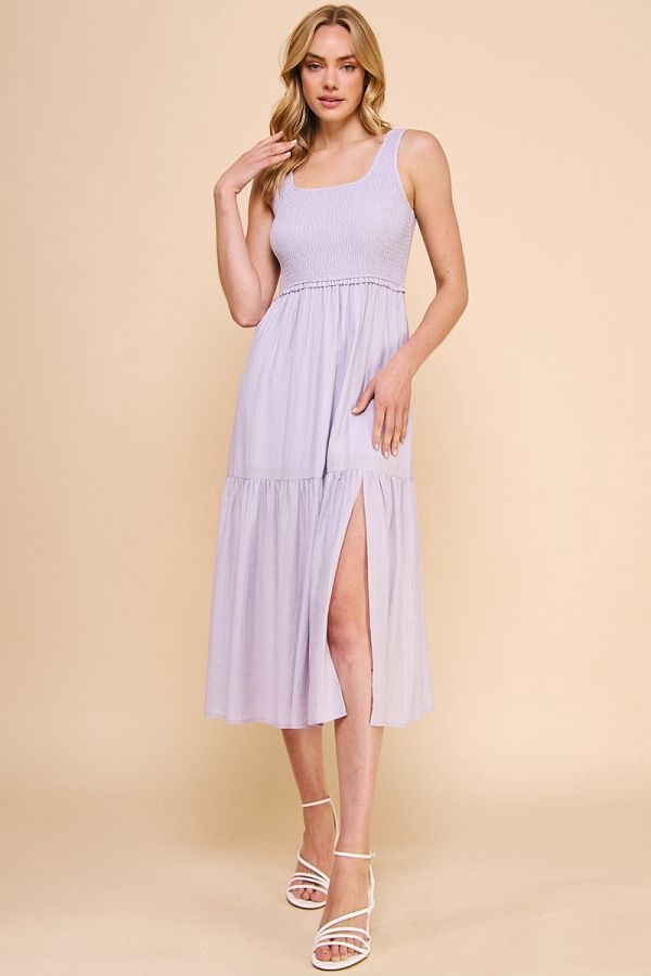 Smocked Tank Tiered Maxi Dress