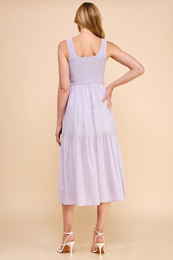 Smocked Tank Tiered Maxi Dress | SALE | MSRP: $60 | 40% Off