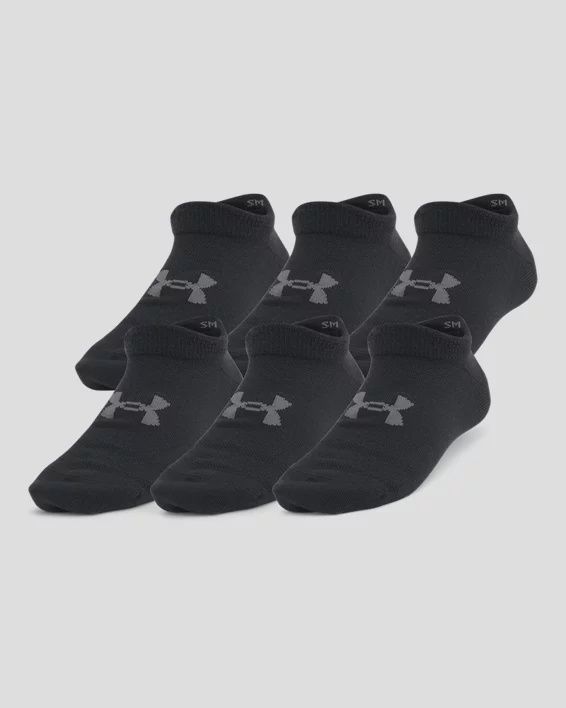 UA Youth Essential No Show socks (6 Pack)
