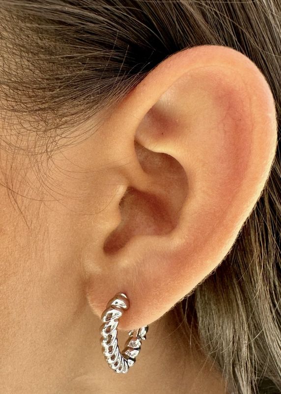 Ribbon Heart Earrings