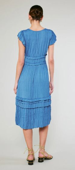 Sereia Pleated Midi Dress