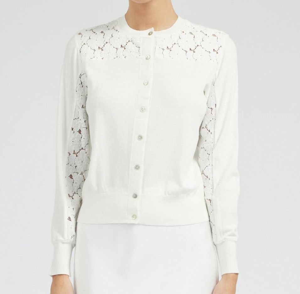 Floral Lace Button Down Cardigan