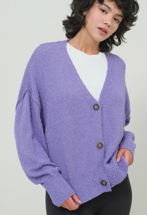 Button-Up Closures Cardigan Sweater