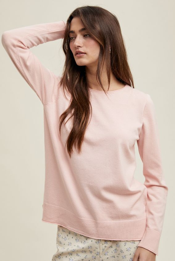 Lightweight Boat Neck Sweater