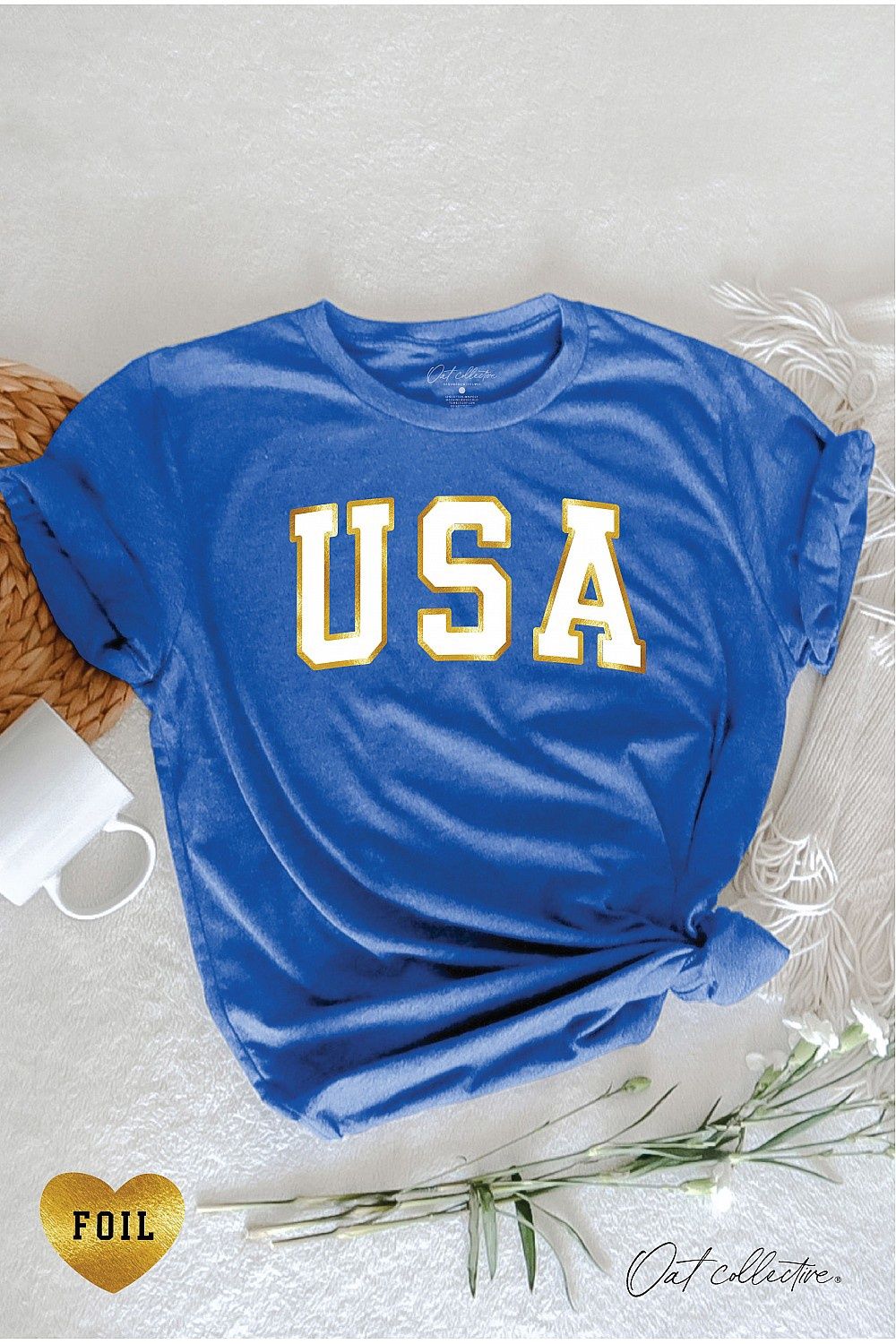 USA Foil Graphic T-Shirt