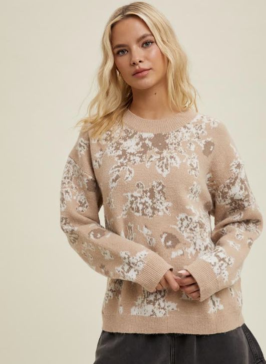 Floral Brushed Sweater