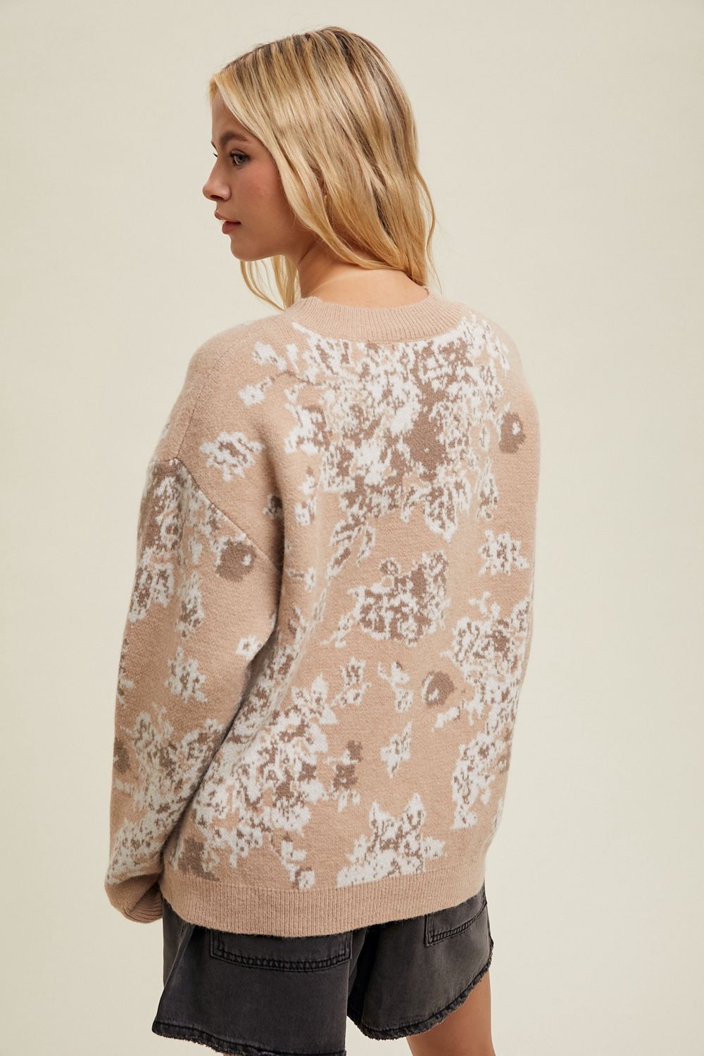 Floral Brushed Sweater