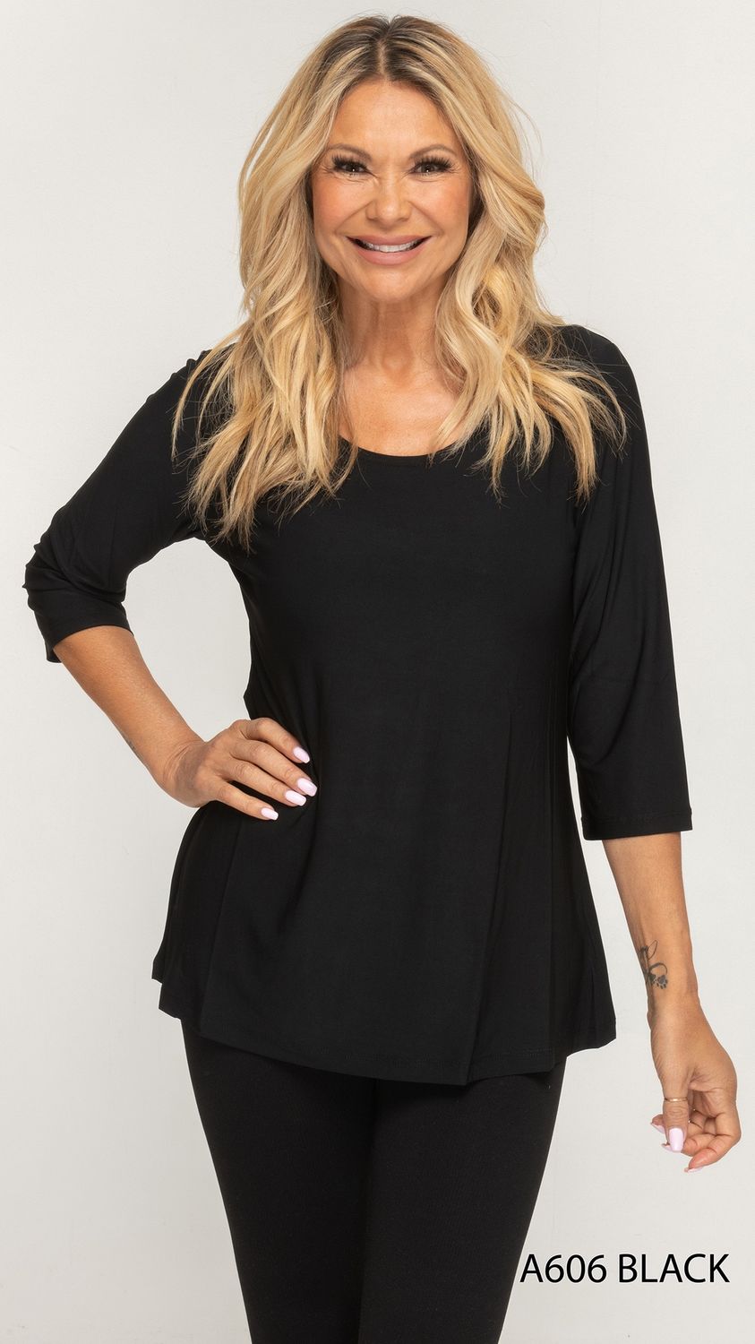 3/4 Sleeve Solid Top