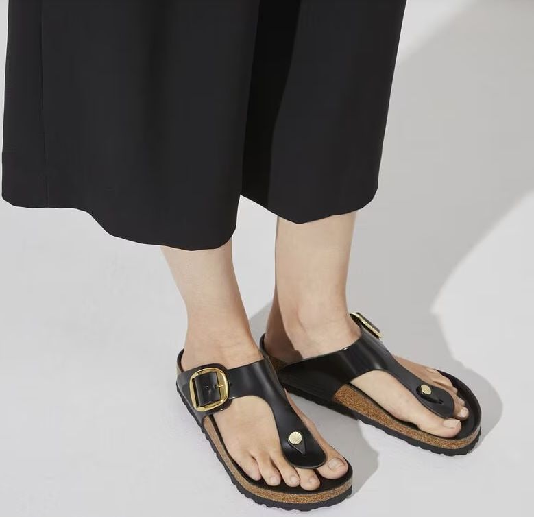 Gizeh Big Buckle Natural Leather Patent