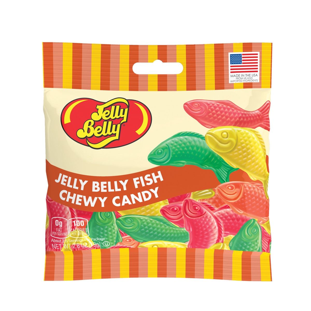 Jelly Belly Fish Chewy Grab &amp; Go Bag | 2.8 oz