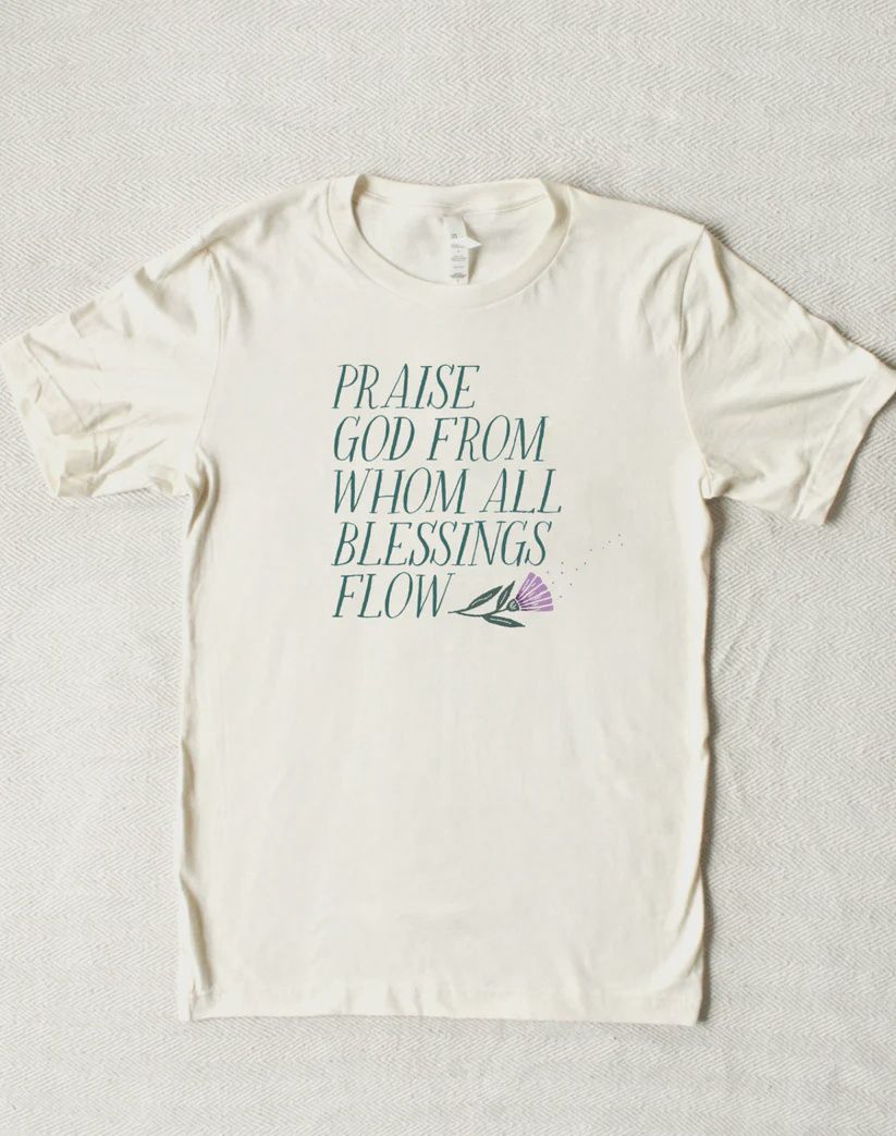 Praise God From Whom All Blessings Flow, Size: Small, Color: Off White