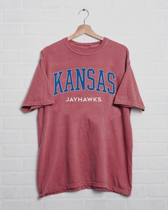 University of Kansas Jayhawks Tee, Size: Small, Color: Crimson