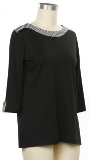 Favorite Stripes Trim Top