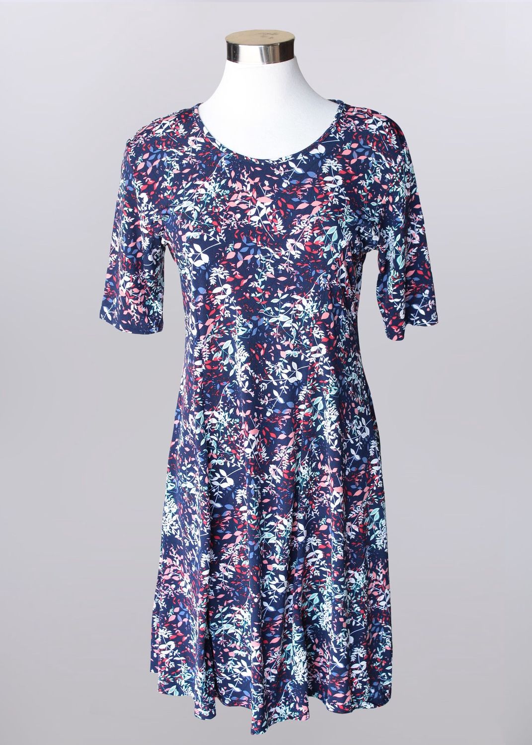 Lovin&#39; Leaf Dress, Size: Small, Color: Navy/Coral