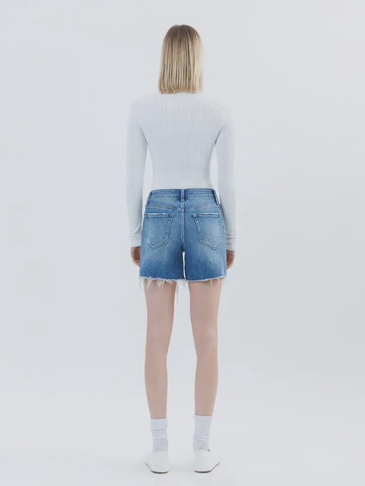 Jayde: High Rise Boyfriend Shorts