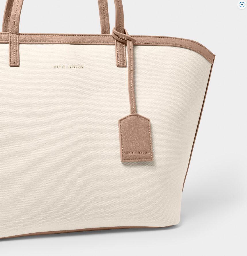 Amalfi Canvas Tote | SALE | MSRP: $80 | 40% Off, Color: Off White/Soft Tan