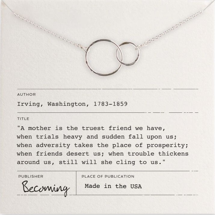 Mother Necklace, Color: Sterling Silver