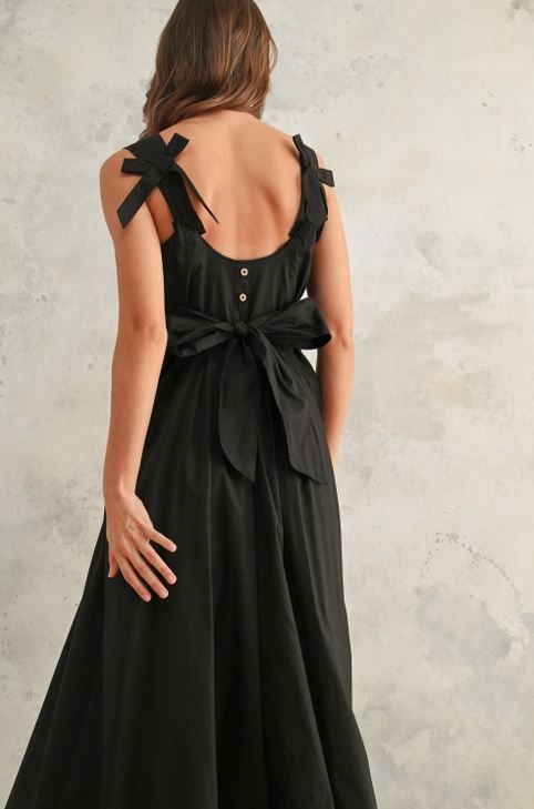 Bow Detail Woven Dress